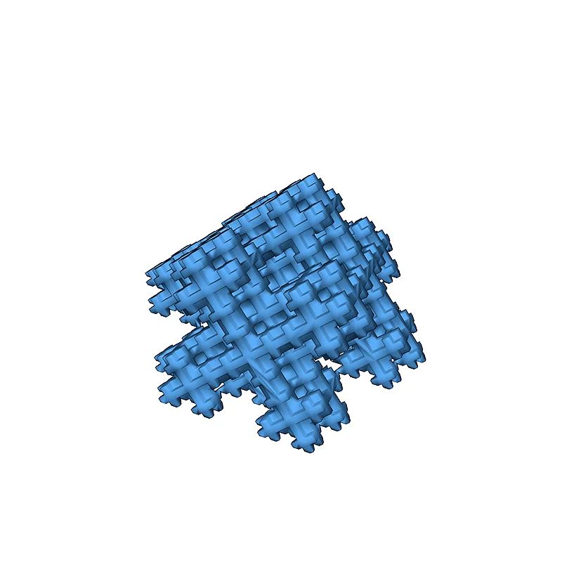 3D модель Фрактал снежинки Мосли | Уровень 3 - фото 25