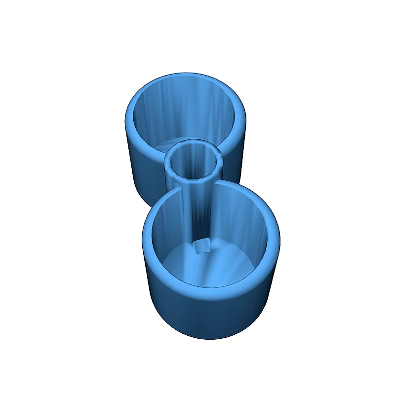 3D модель Двойный автополивной горшок - фото 3
