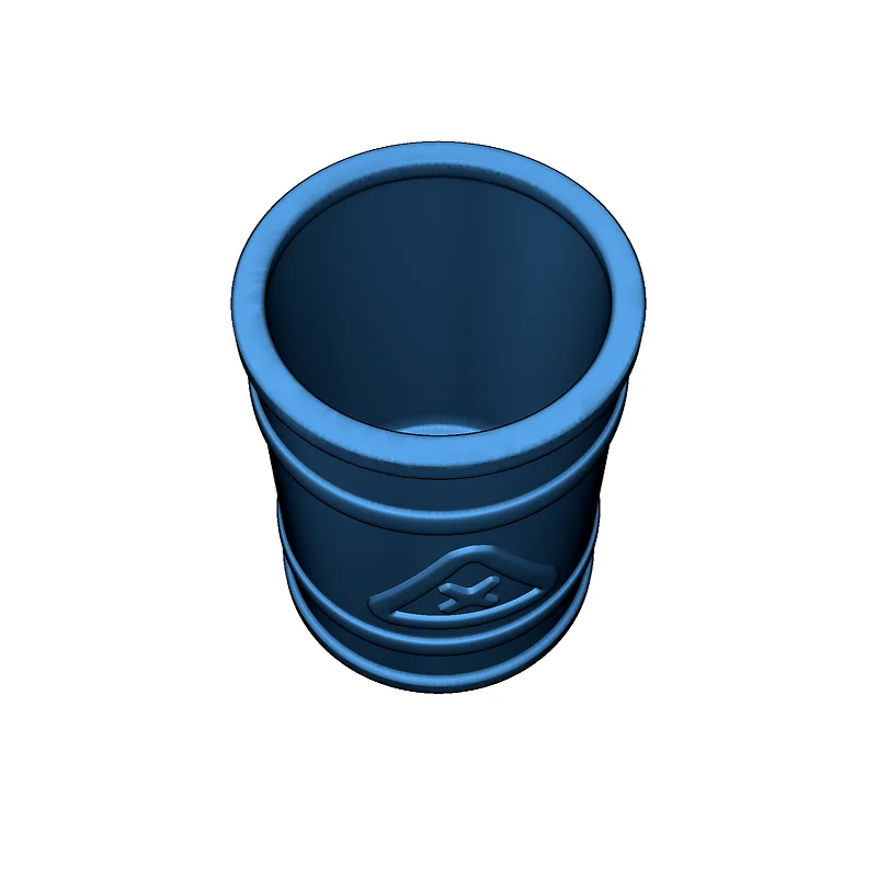 Минималистичный пенал в форме бочки