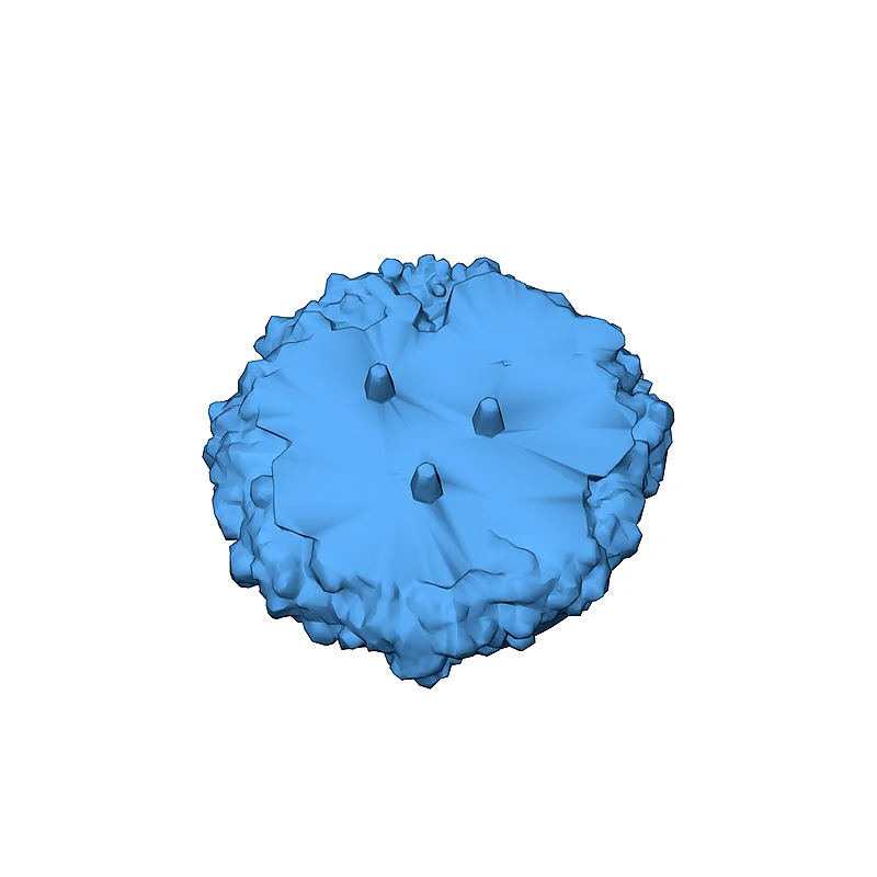Модель кристаллической формации, разделенная на части