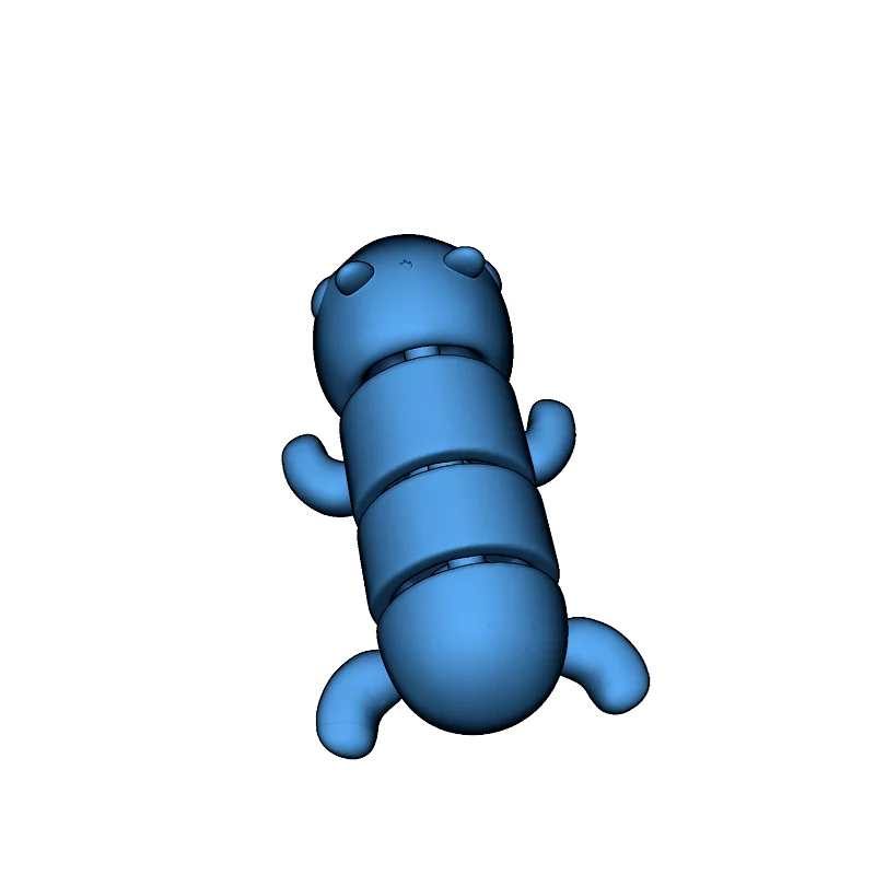 Гибкая модель капибары с брелком