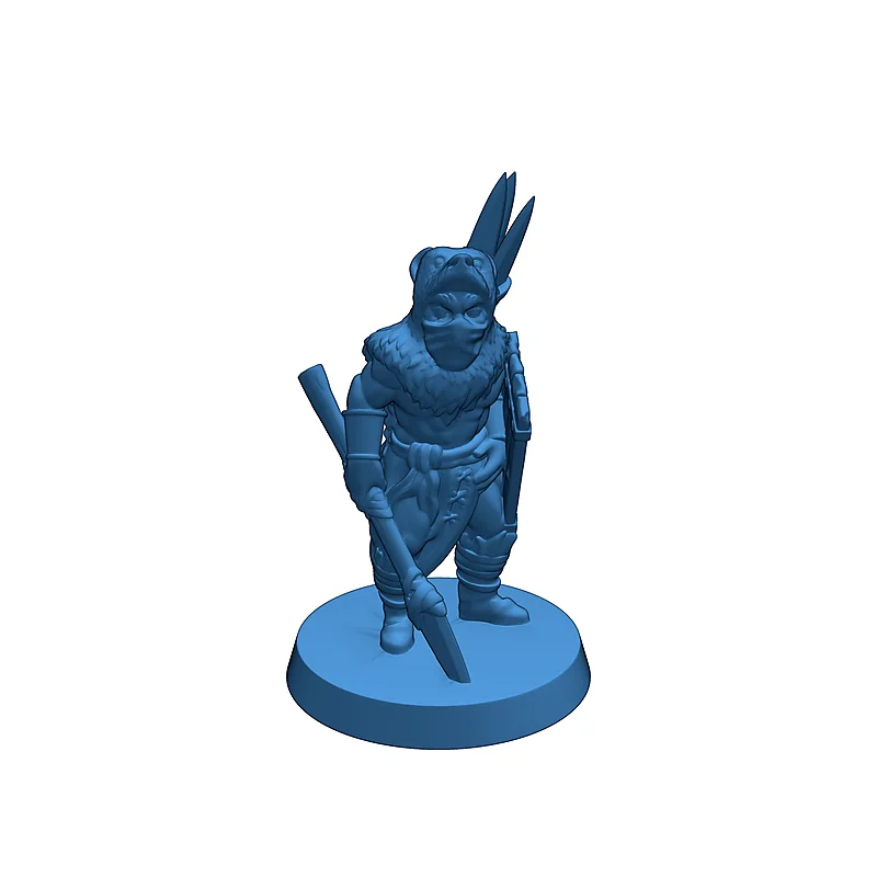 3D модель Tribal hunter FDM supportless - фото 5