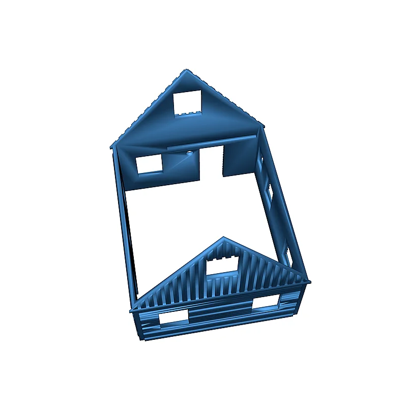 3D модель Модель будинків компанії в масштабі HO - фото 40