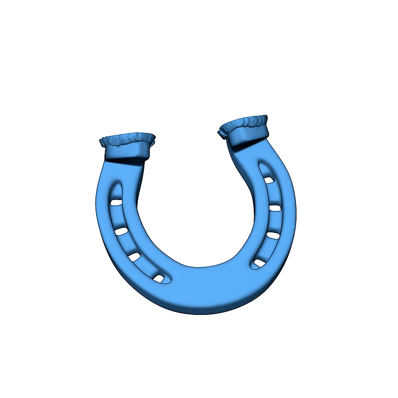 Скульптура головы лошади из подков