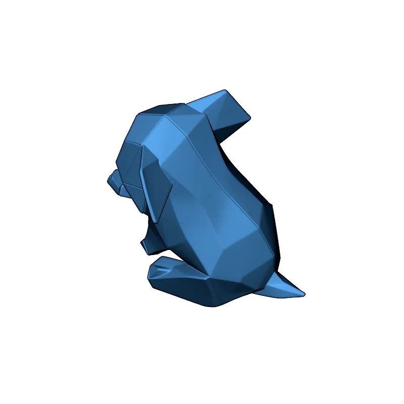 3D модель Орігамі Слон - STL Модель - фото 2