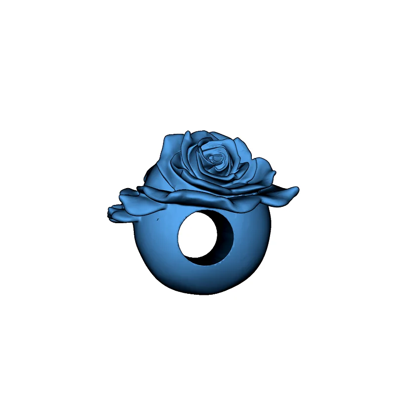 Шарик с черепом в виде розы