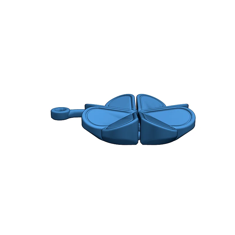 Гибкий брелок в форме четырехлистного клевера