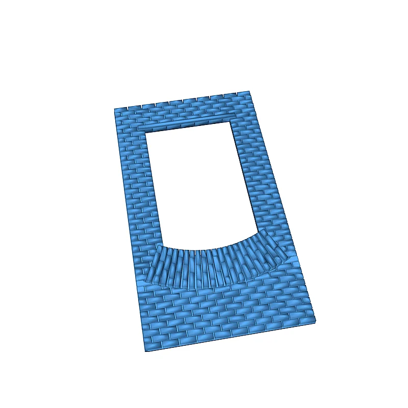 Модульные кирпичные секции 1:87 HO масштаб