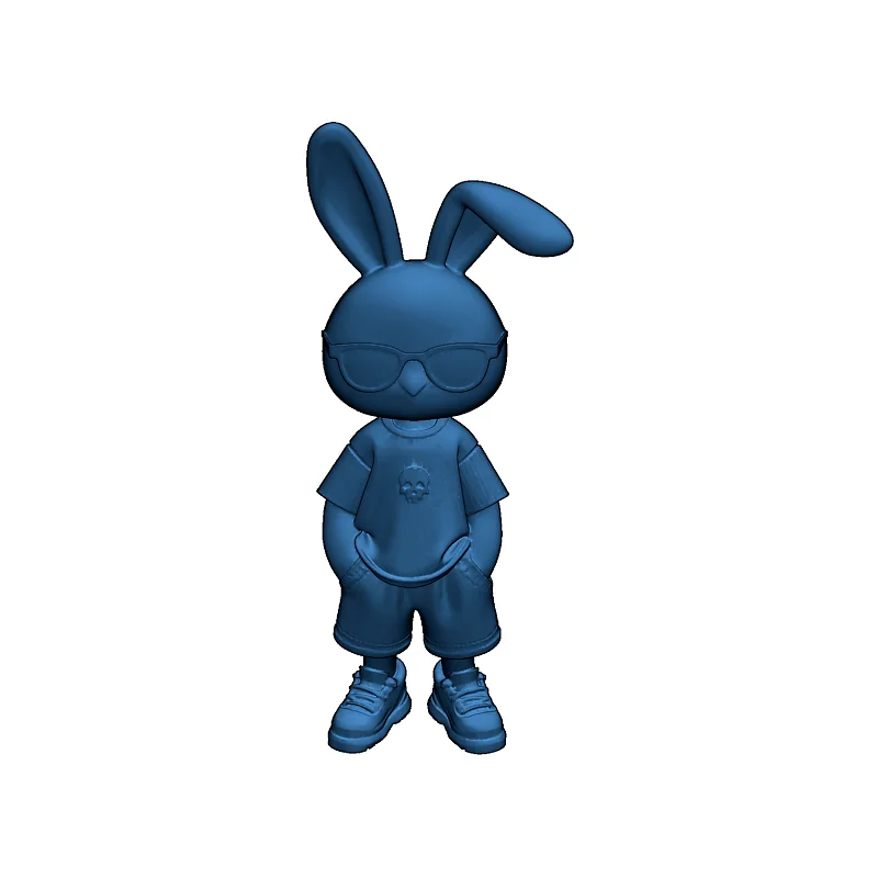 3D модель Модель модного зайця для 3D-друку - фото 4