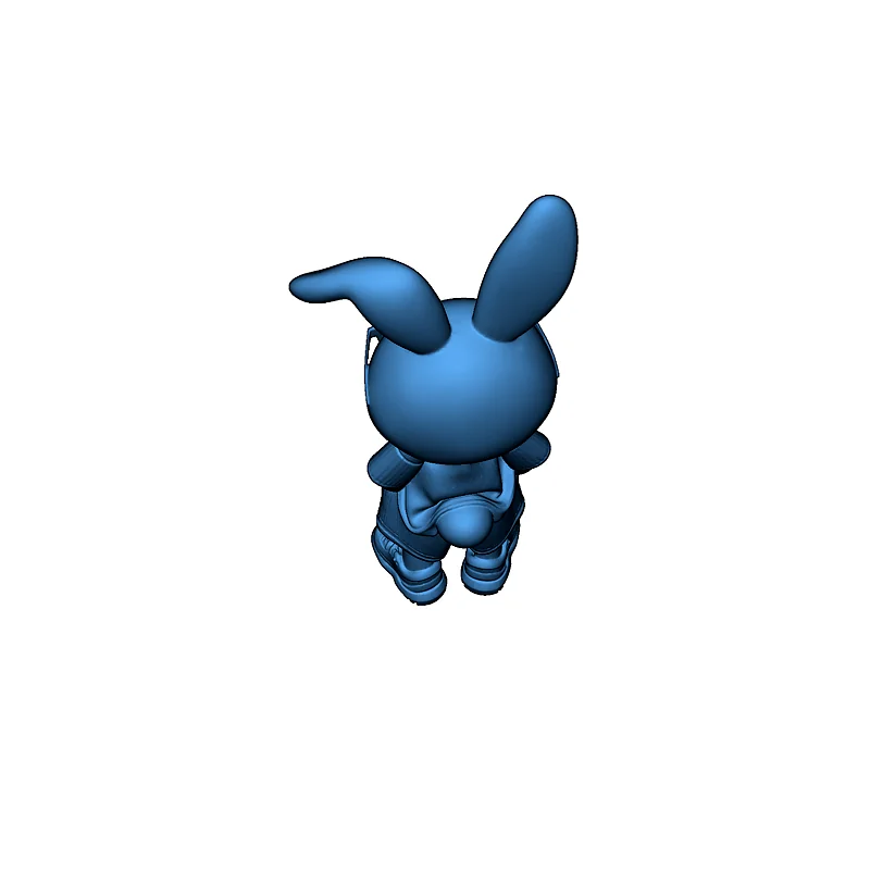 3D модель Модель модного зайця для 3D-друку - фото 3