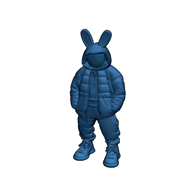 3D модель 3D модель кролика с граффити - фото 4