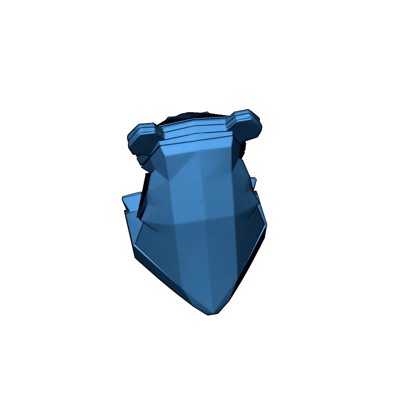 3D Модель Панды Оригами