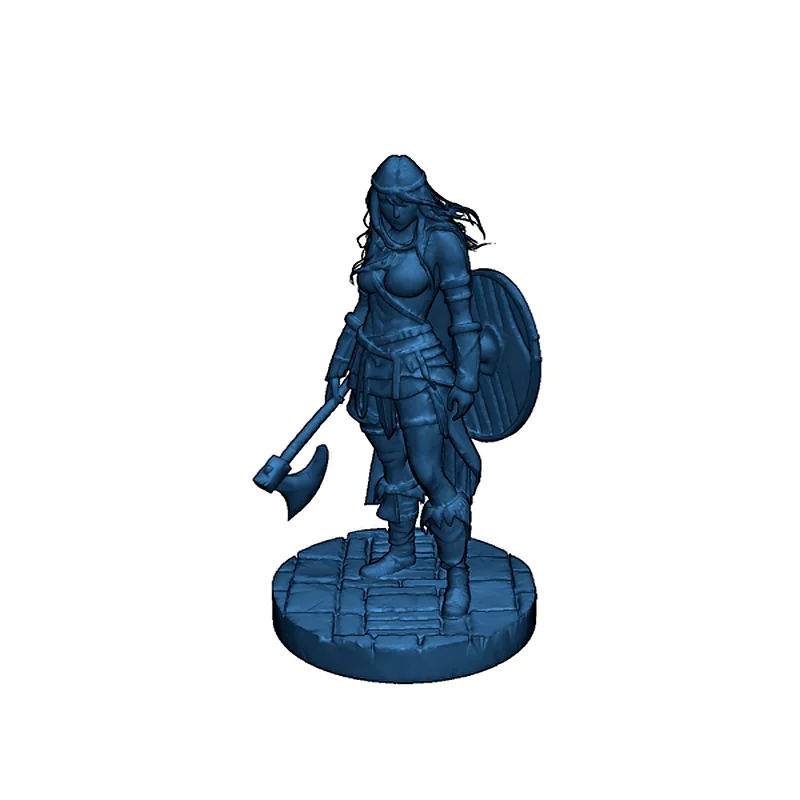 Женский варвар: 3D модель для печати