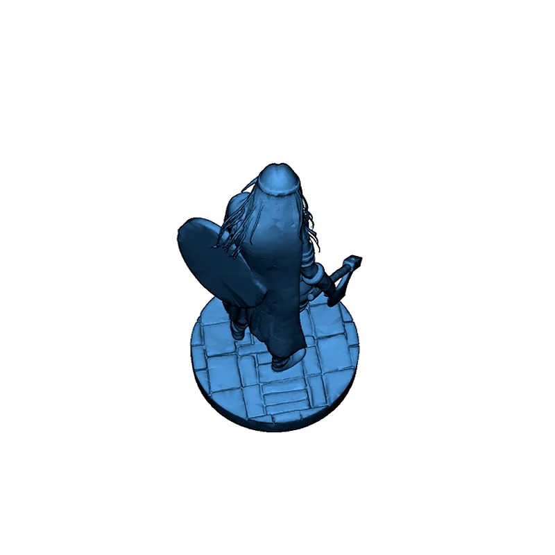 Женский варвар: 3D модель для печати