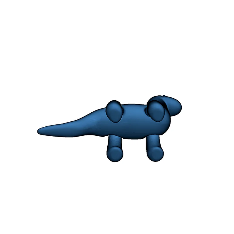 3D модель Брелок з динозавром на гнучких ногах - фото 4