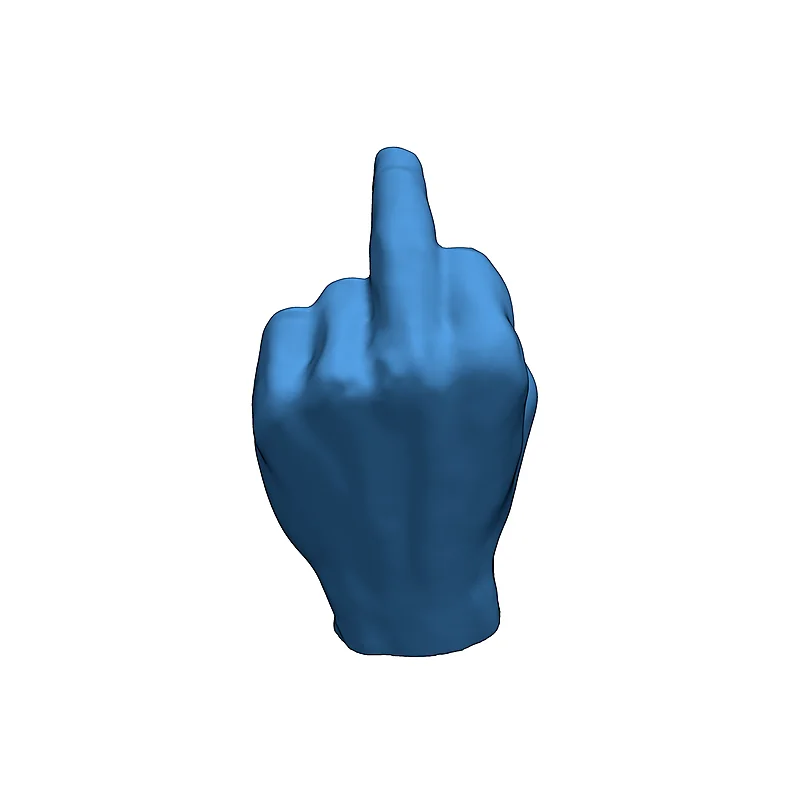 Модель среднего пальца для выдвижного указательного