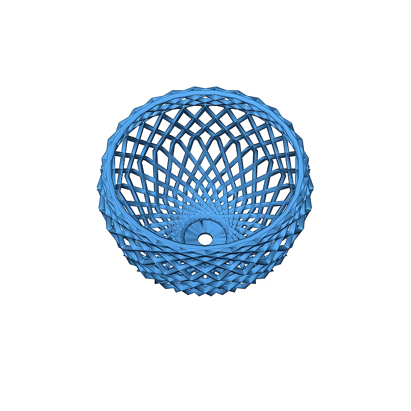 3D модель Плетёная корзина для 3D печати - фото 7