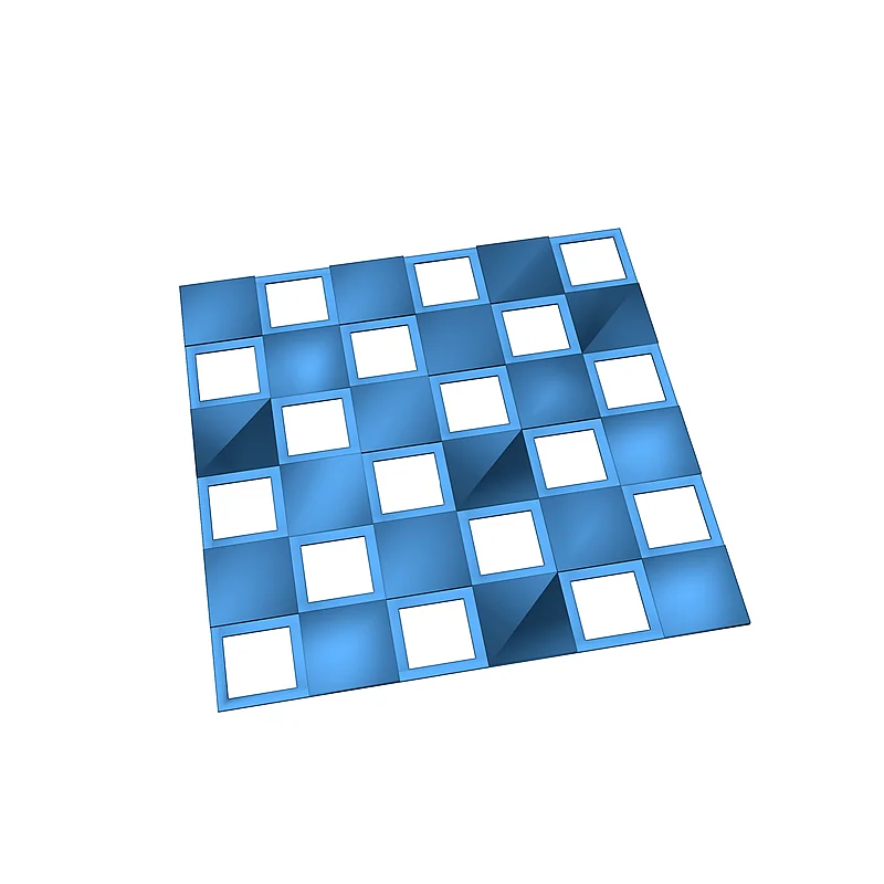 Ковровое покрытие в шахматном порядке для кукольного домика 1:12