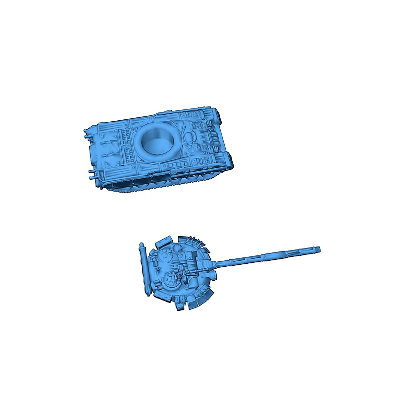 3D модель 3D-модель танка T80U - фото 3