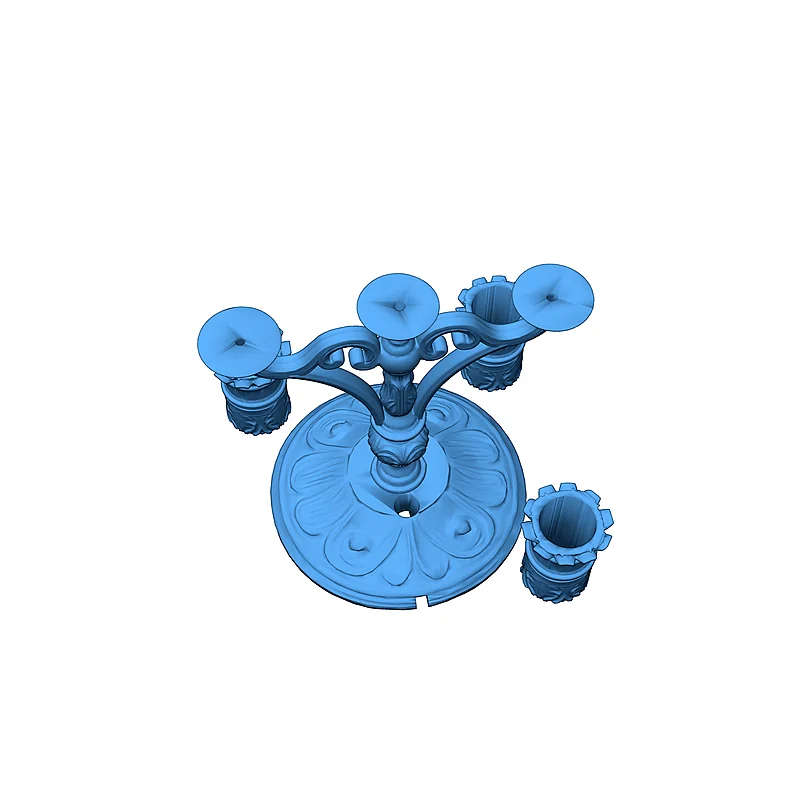 3D модель Лампочка-Подсвечник с 3 лампами E14 - фото 3