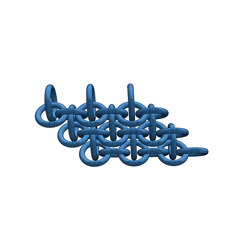 Кольчуга Печать на месте с круглыми звеньями