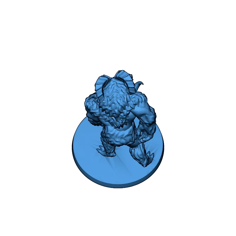 3D модель Миниатюра Йети без поддержки для FDM печати - фото 4