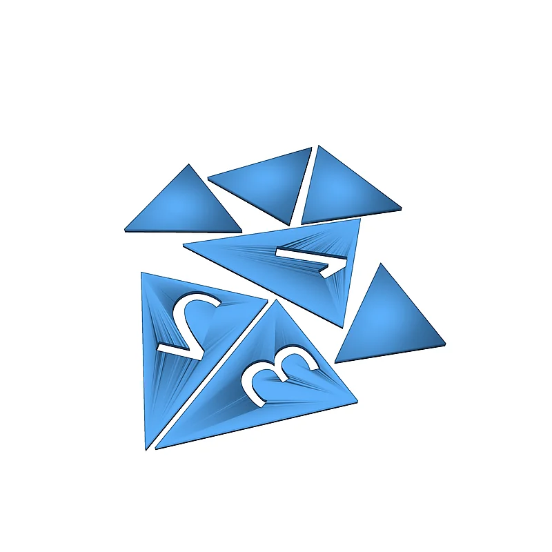 Многоцветный набор кубиков для FDM печати