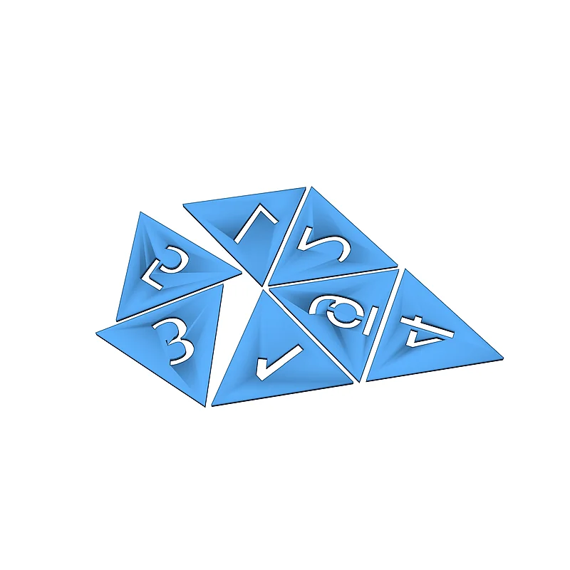 Многоцветный набор кубиков для FDM печати