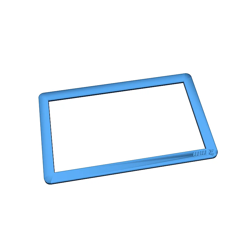 3D модель Рамка для толщины полимерной глины (формат кредитной карты) - фото 19