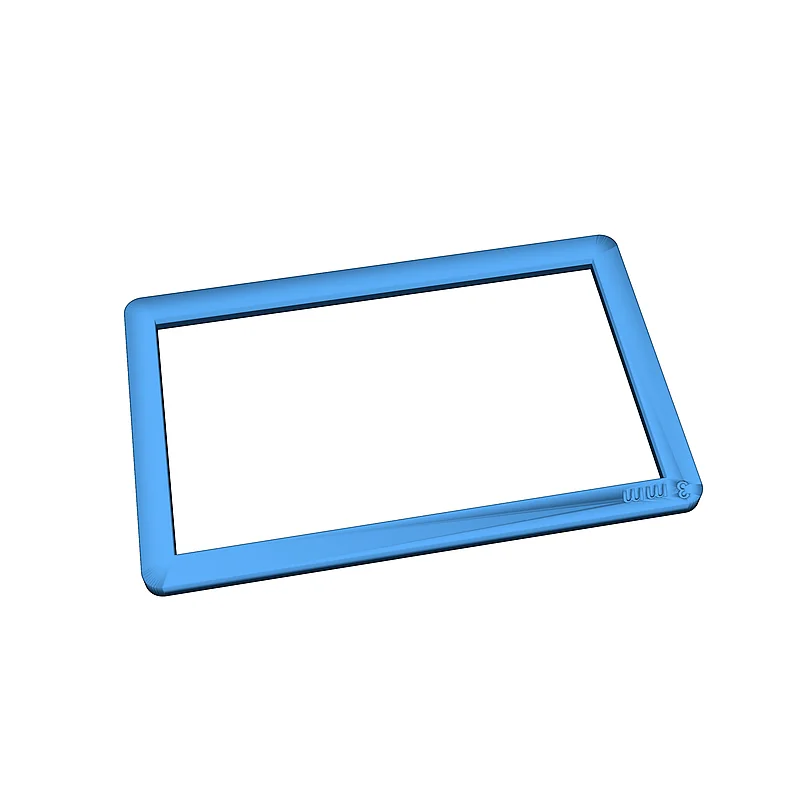 3D модель Рамка для толщины полимерной глины (формат кредитной карты) - фото 21