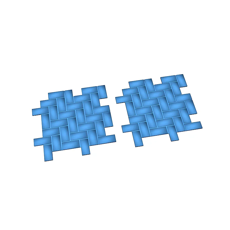 Плитка Herringbone для кукольного домика 1:12