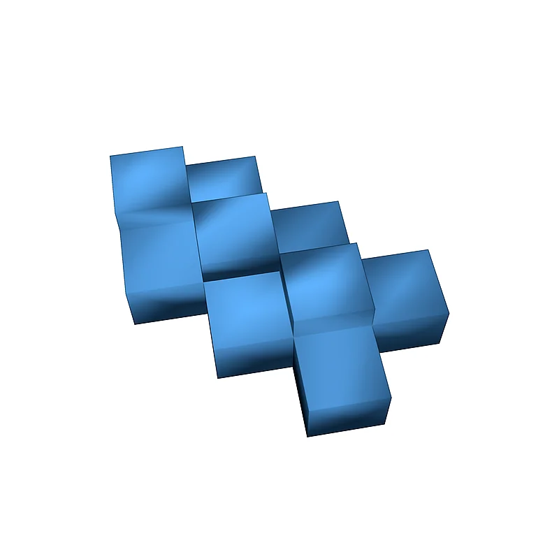 3D модель Модель алмазного копья Minecraft - Многоцветная - фото 5