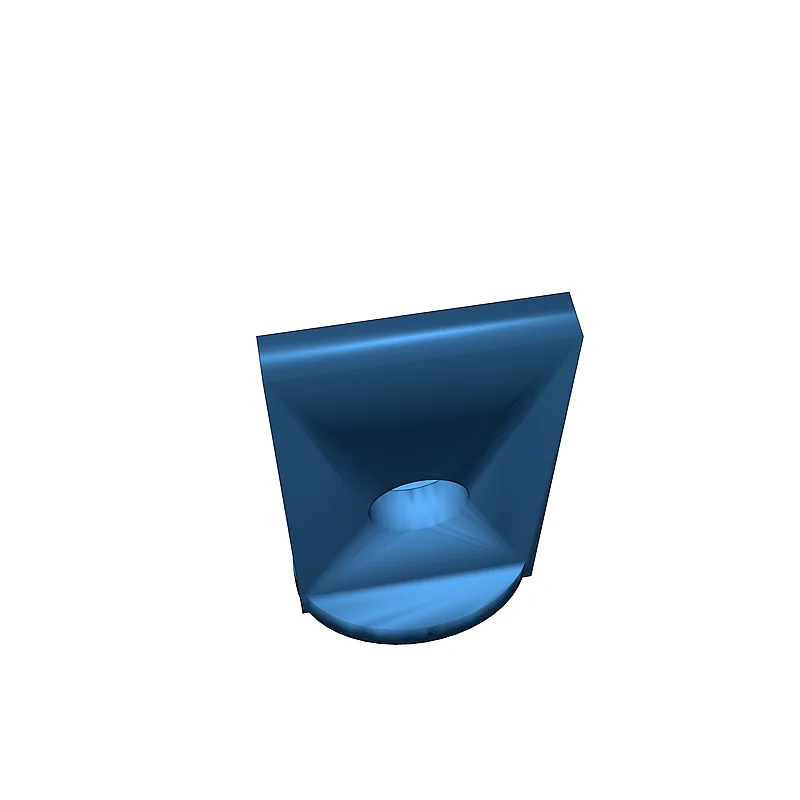 3D модель Кронштейн для раздвижной двери металлического сарая - фото 4