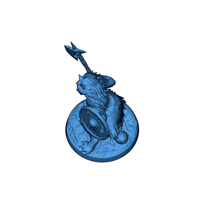 3D модель Женский оборотень с оружием - фото 3