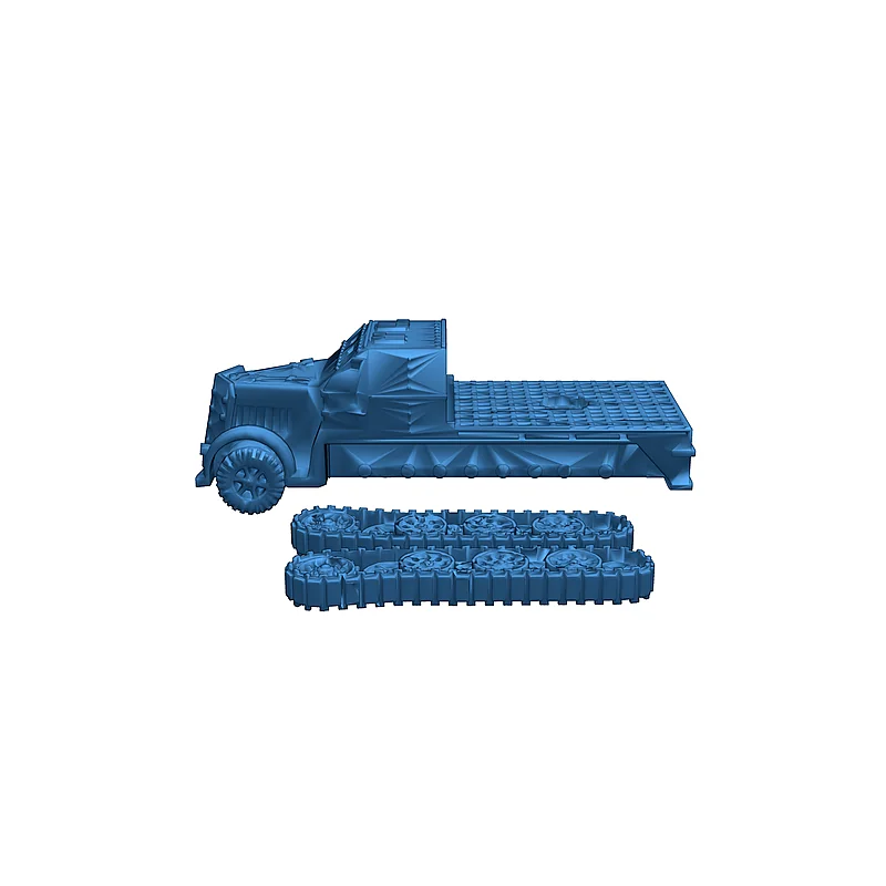 3D модель SD Kfz 7.1: Квадратный бронетранспортер с 20мм зенитной пушкой - фото 5