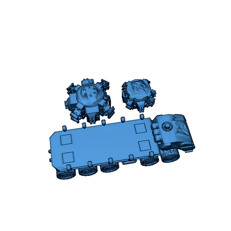 3D модель Fusion Engine Transport для Battletech - фото 4