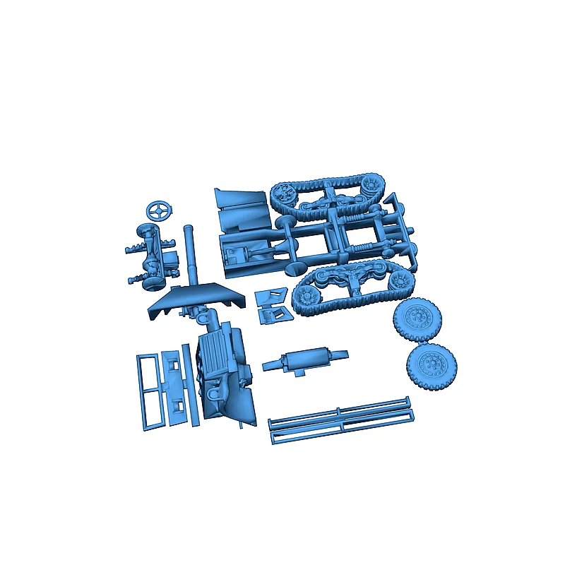 3D модель Модель СУ-57 (57мм M3 GMC T48 в советской службе) - фото 13
