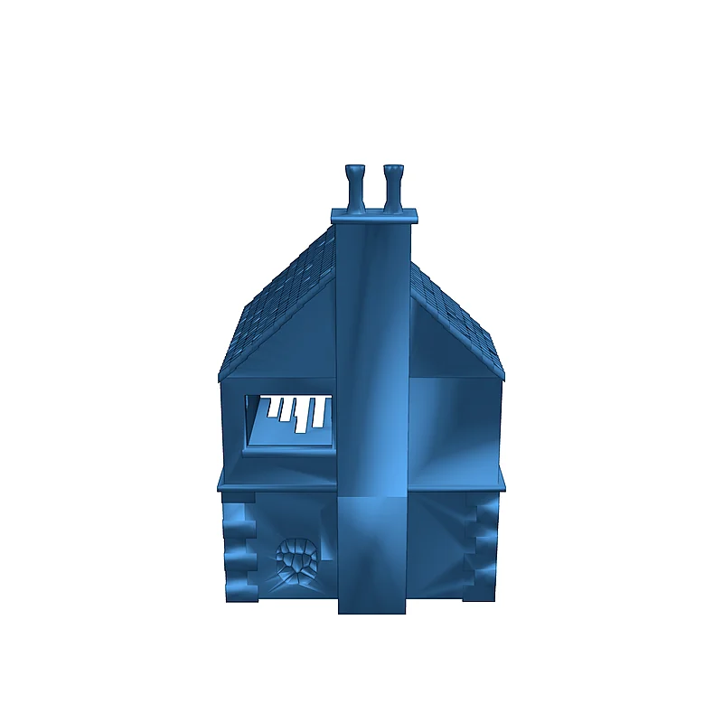 3D модель Разрушенный дом для игр 28mm 1/56 - фото 4