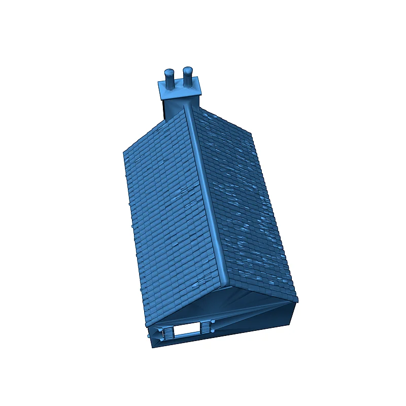 3D модель Двухэтажный фермерский дом для настольных игр 28мм - фото 4