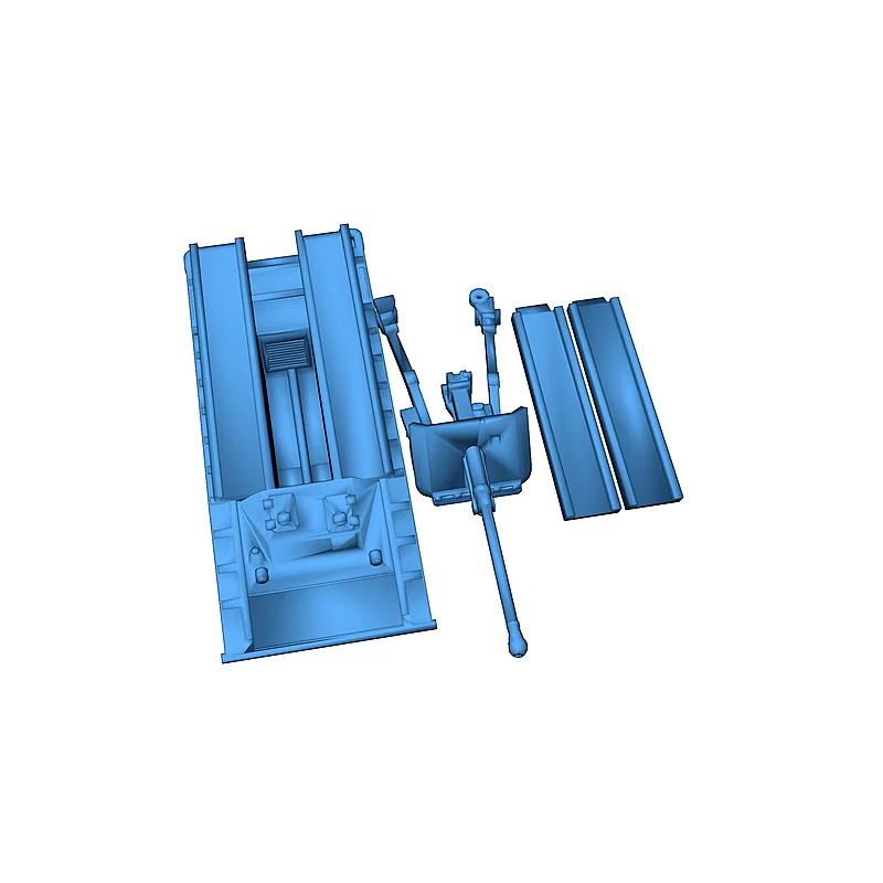 3D модель Модель LVT Buffalo Amtank для 17-фунтового орудия - фото 3