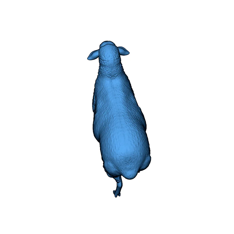 3D модель Модель пушистого овечки для 3D печати - фото 2