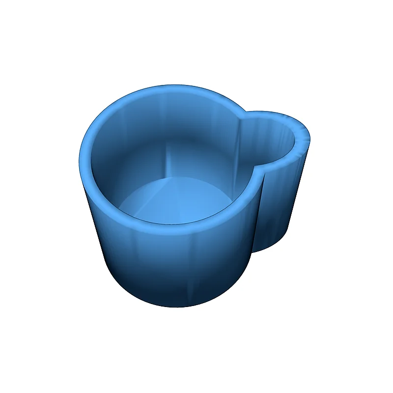 3D модель Кашпо с отверстием для полива - фото 6