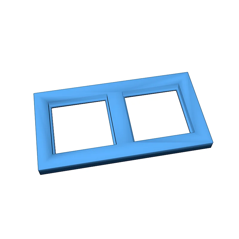 Рамка для розетки с крышкой EU