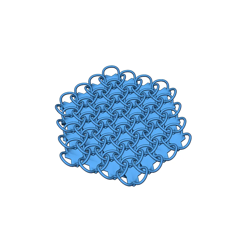 Модель цепного доспеха с узором Трюше