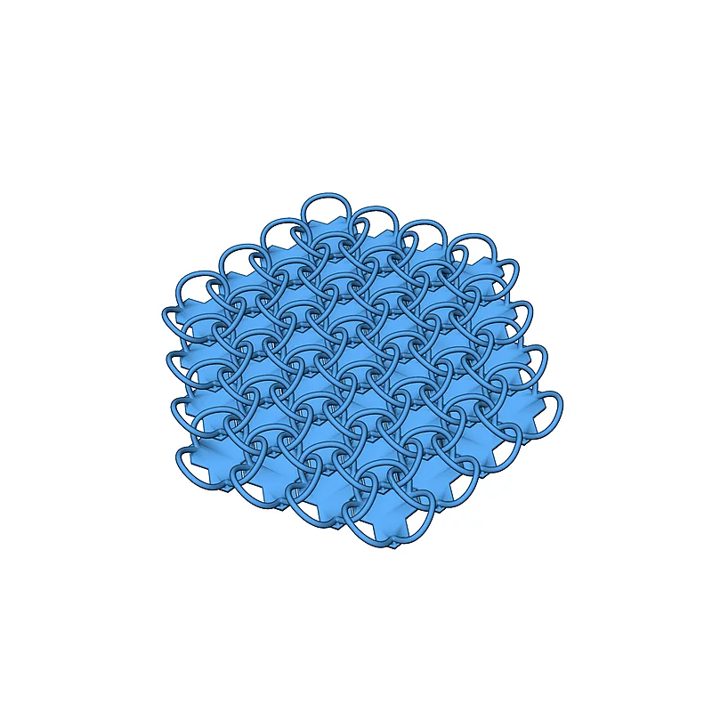 Модель цепного доспеха с узором Трюше