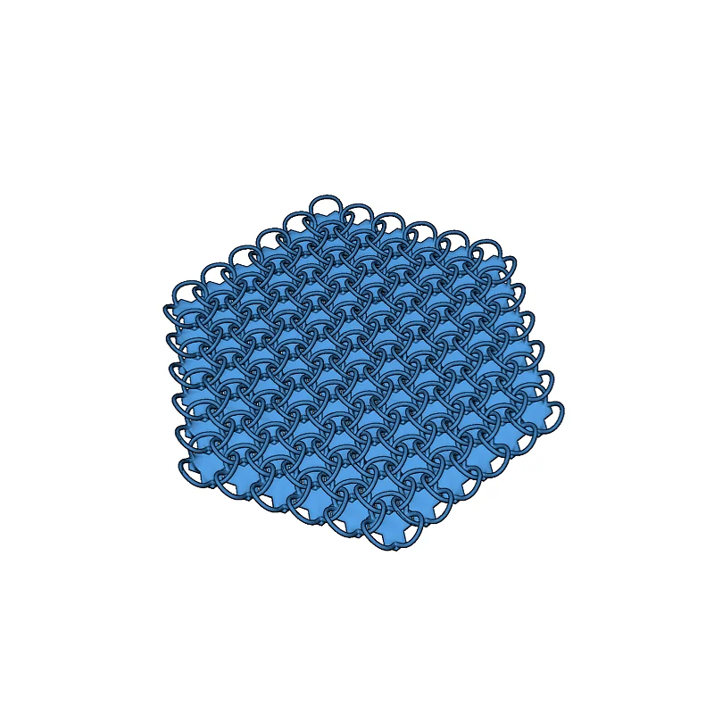 Модель цепного доспеха с узором Трюше