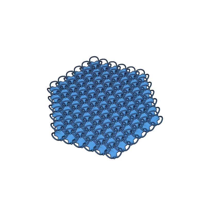 Модель цепного доспеха с узором Трюше