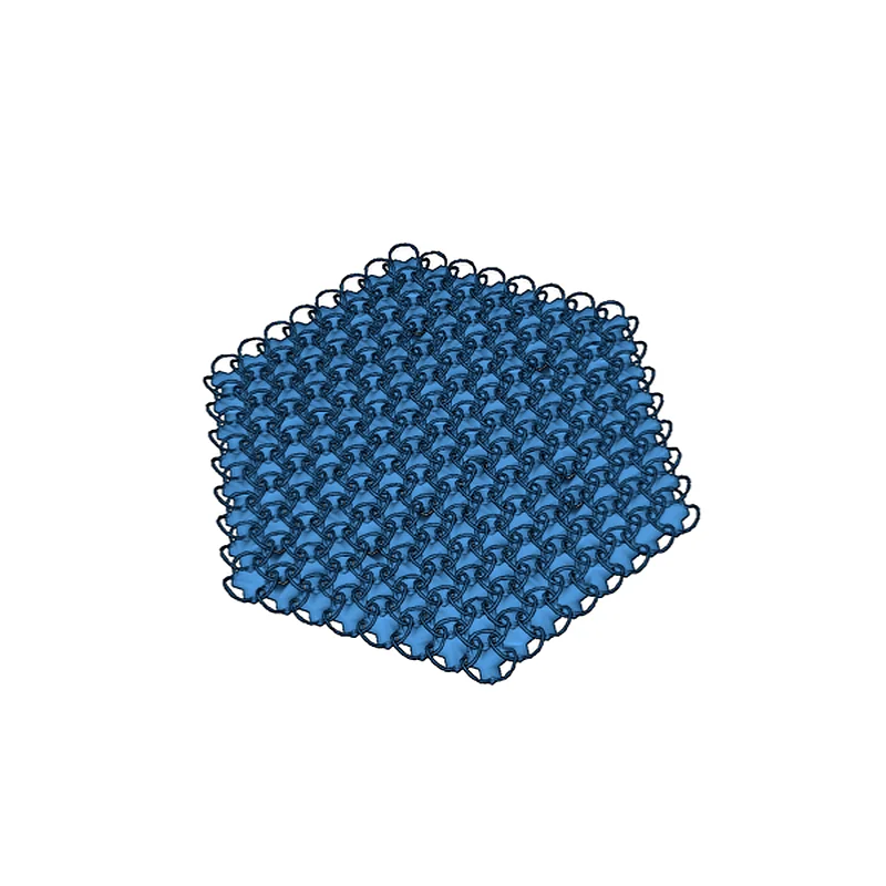 Модель цепного доспеха с узором Трюше