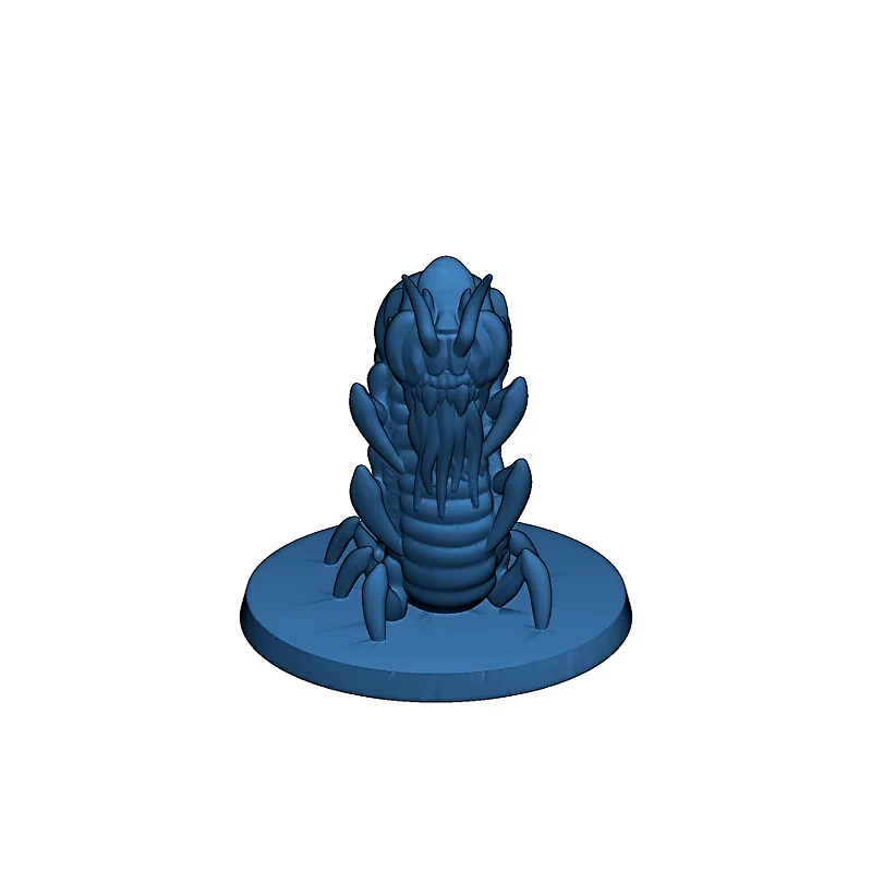 3D модель Миниатюра Carrion Crawler без поддержки - фото 5