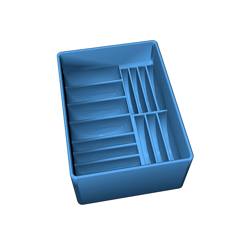 3D модель Многоуровневая коробка для хранения батареек - фото 6
